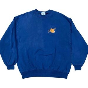 VTG 90s y2k Jerzees Tennessee Vols Football Embroidered Crewneck Sweatshirt XL